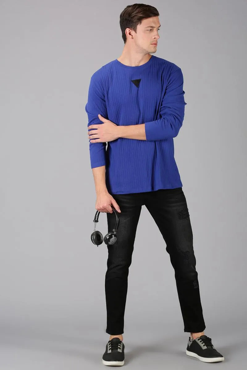 Men's Cotton Regular Fit T-shirt - URGEAR (Style urg000365) - Blue
