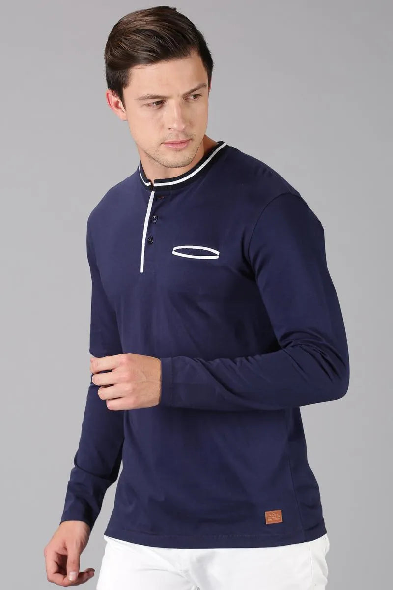 Men's Cotton Regular Fit T-shirt - URGEAR (Style urg000369) - Dark Blue
