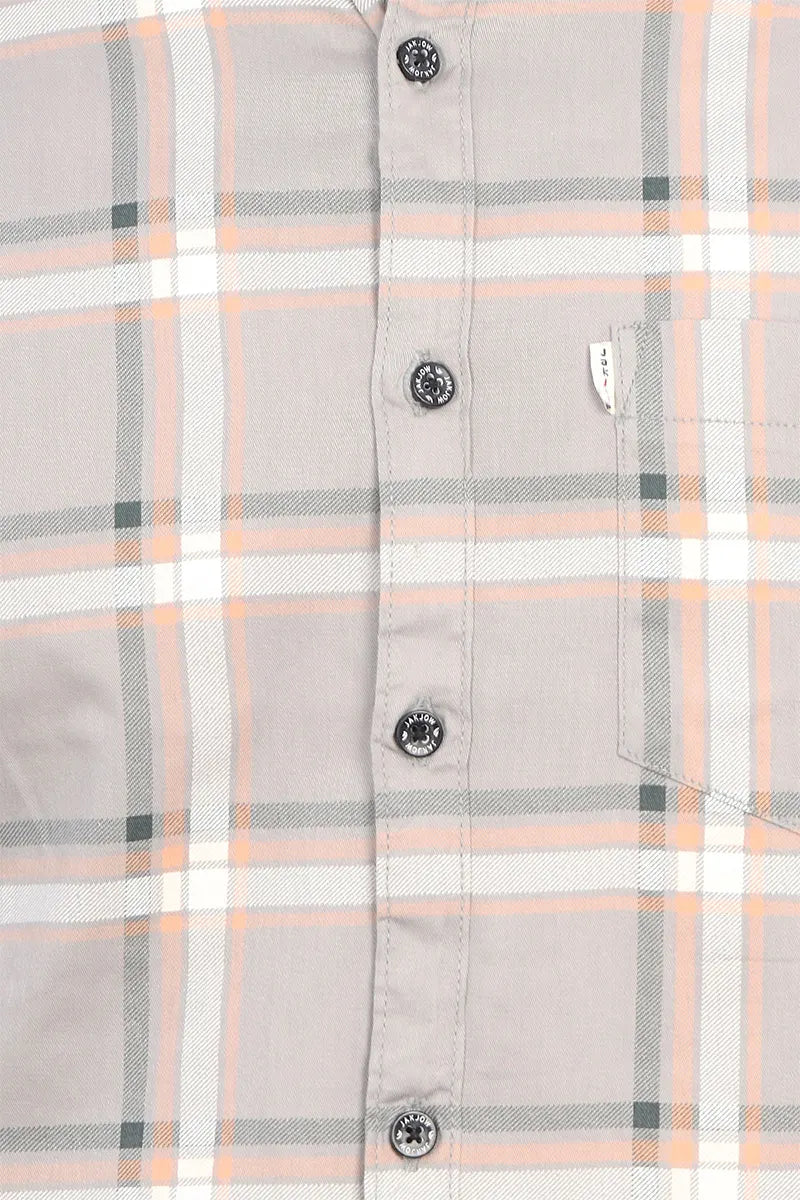 Men's Cotton Checkered Shirt - JakJow (Style men001080)