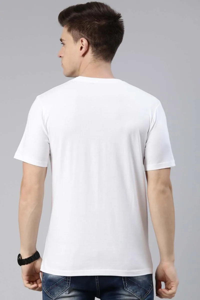 Men's Cotton Typographic Print T-shirt - Recast (Style hal003223)
