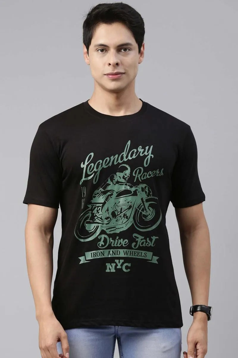 Cotton Graphic Printed T-shirt for Men