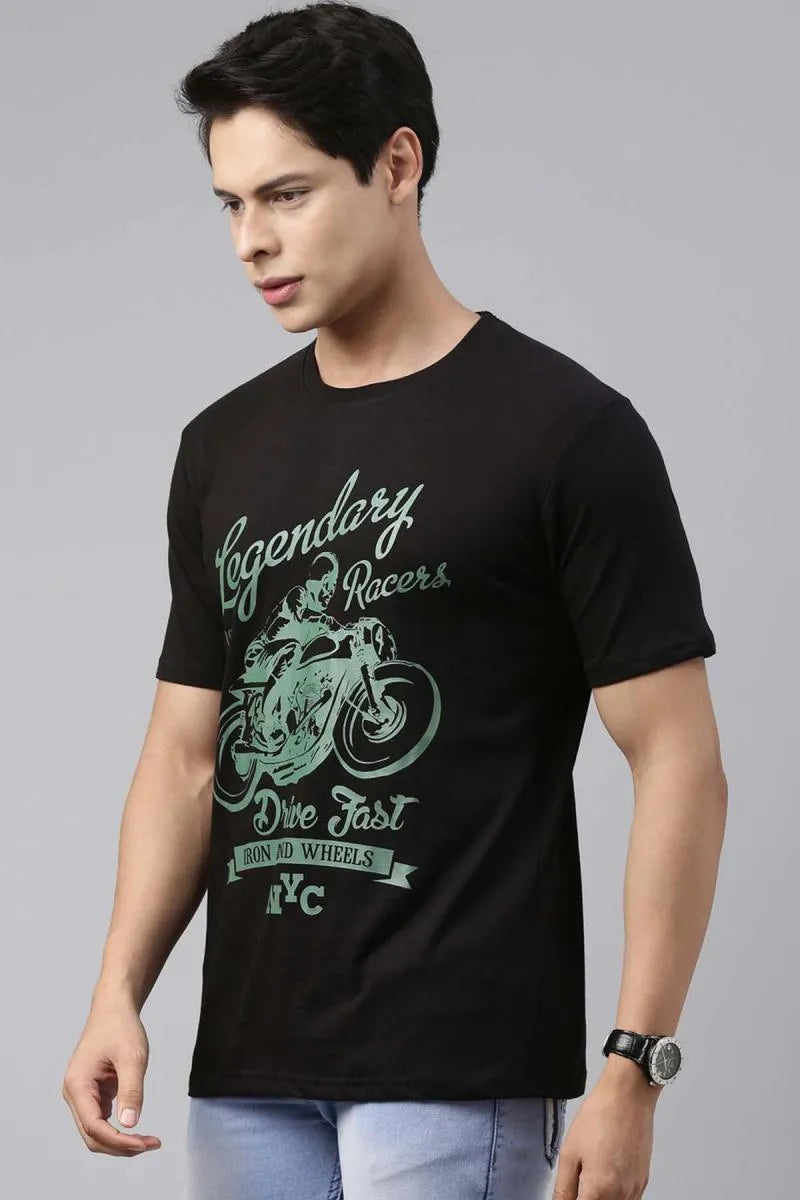 Cotton Graphic Printed T-shirt for Men
