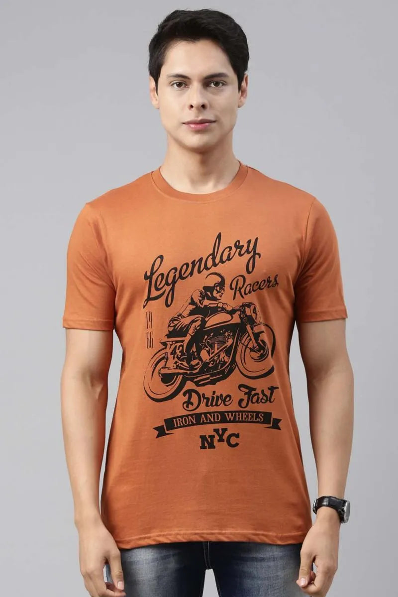 Cotton Graphic Printed T-shirt for Men