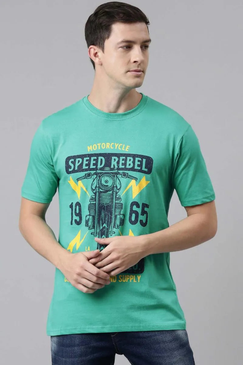 Men's Cotton Graphic Print T-shirt - Recast (Style cot003229)