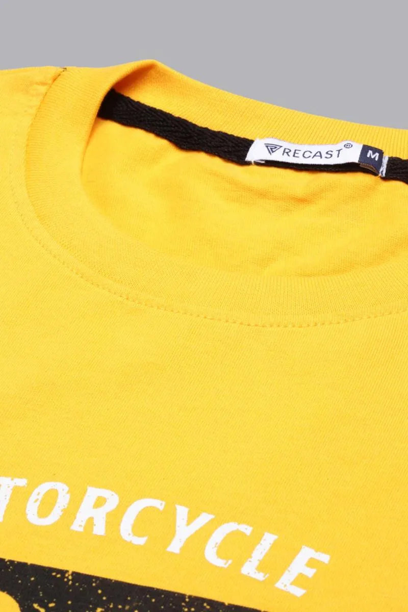 Men's Cotton Graphic Print T-shirt - Recast (Style cot003229)