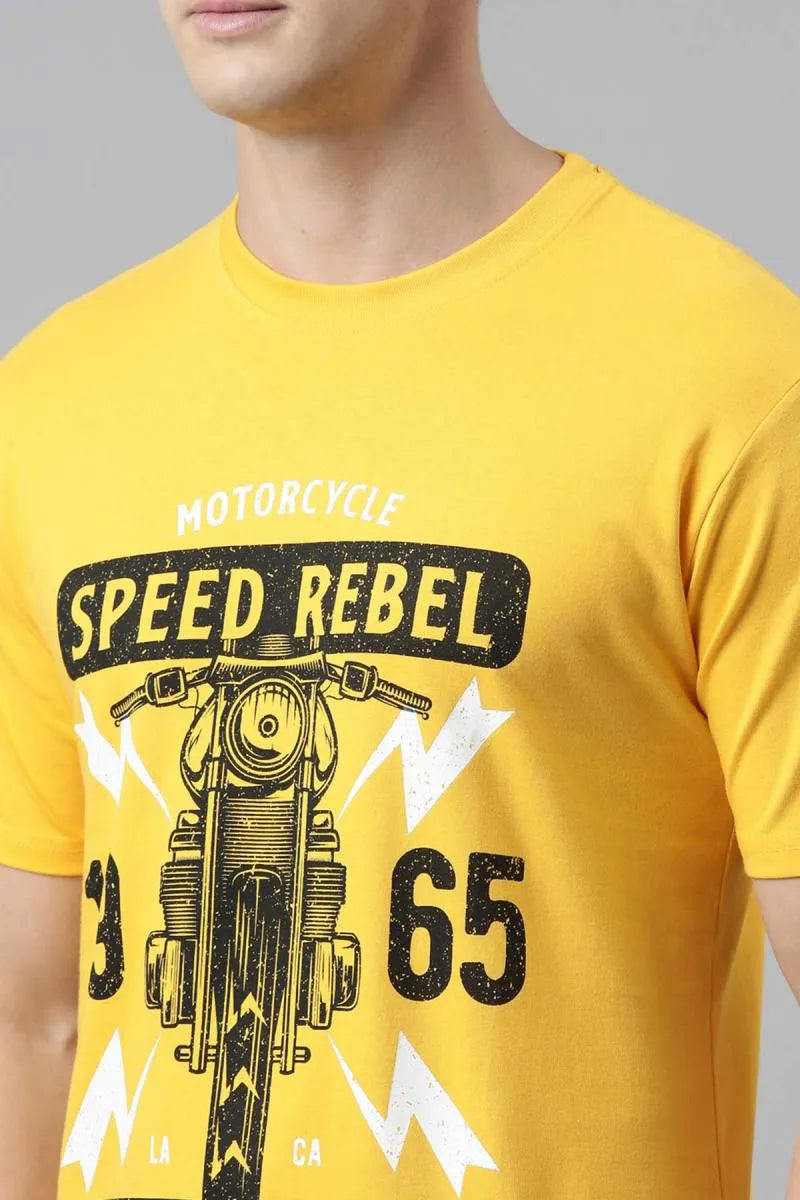 Men's Cotton Graphic Print T-shirt - Recast (Style cot003229)