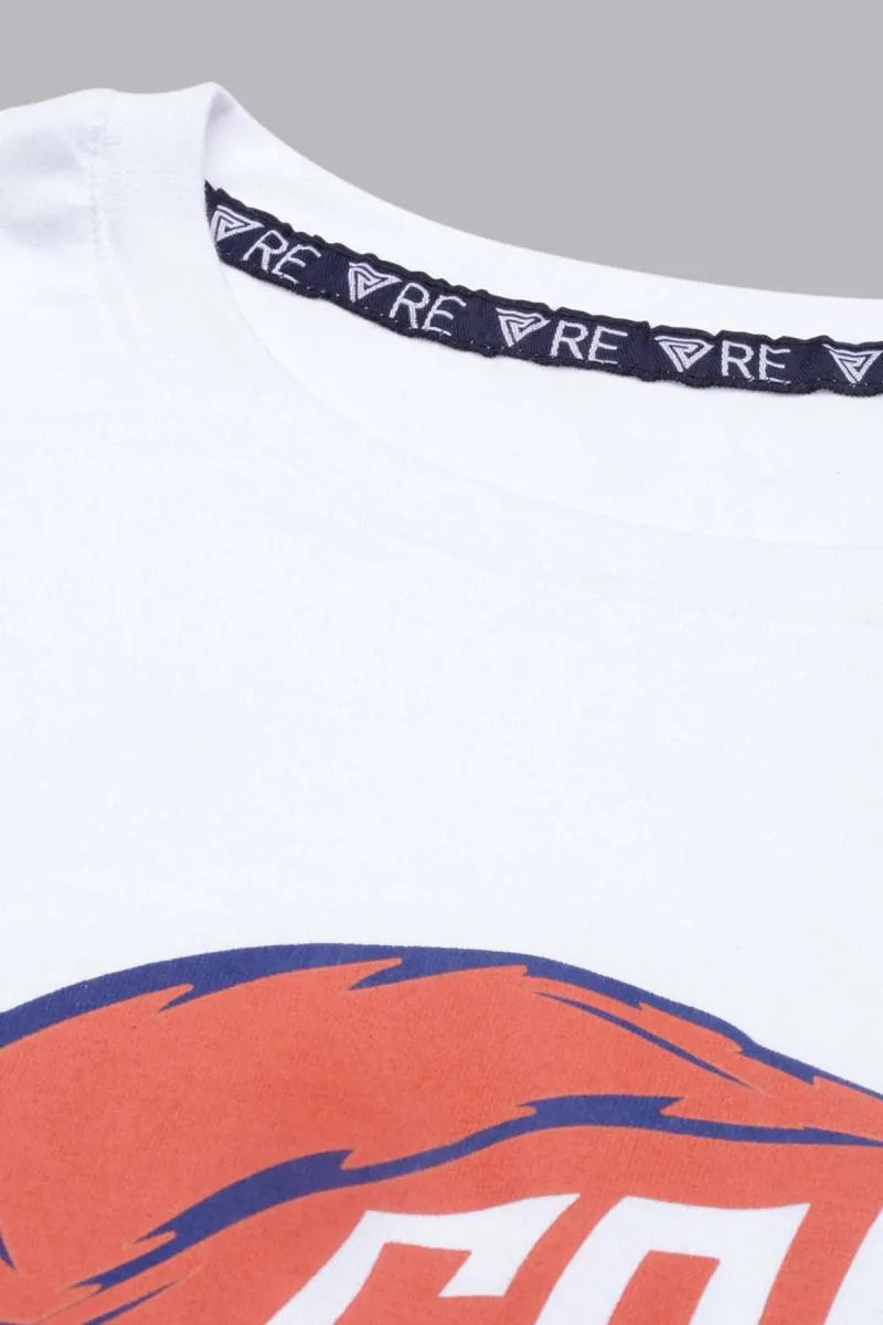 Cotton Graphic Print T-shirt for Men - Recast (Style cot003232)