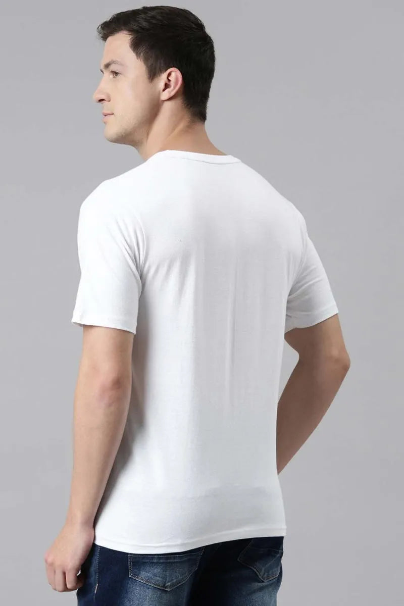 Men's Cotton Typographic Print T-shirt - Recast (Style cot003233)