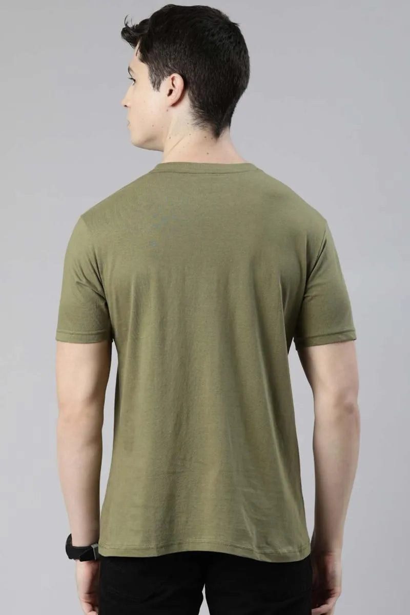 Cotton Graphic Print T-shirt for Men - Recast (Style cot003240)