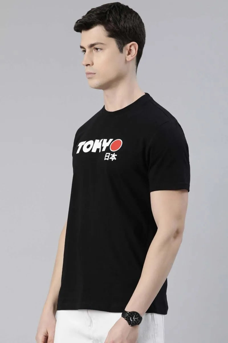 Graphic Printed Cotton T-shirt for Men