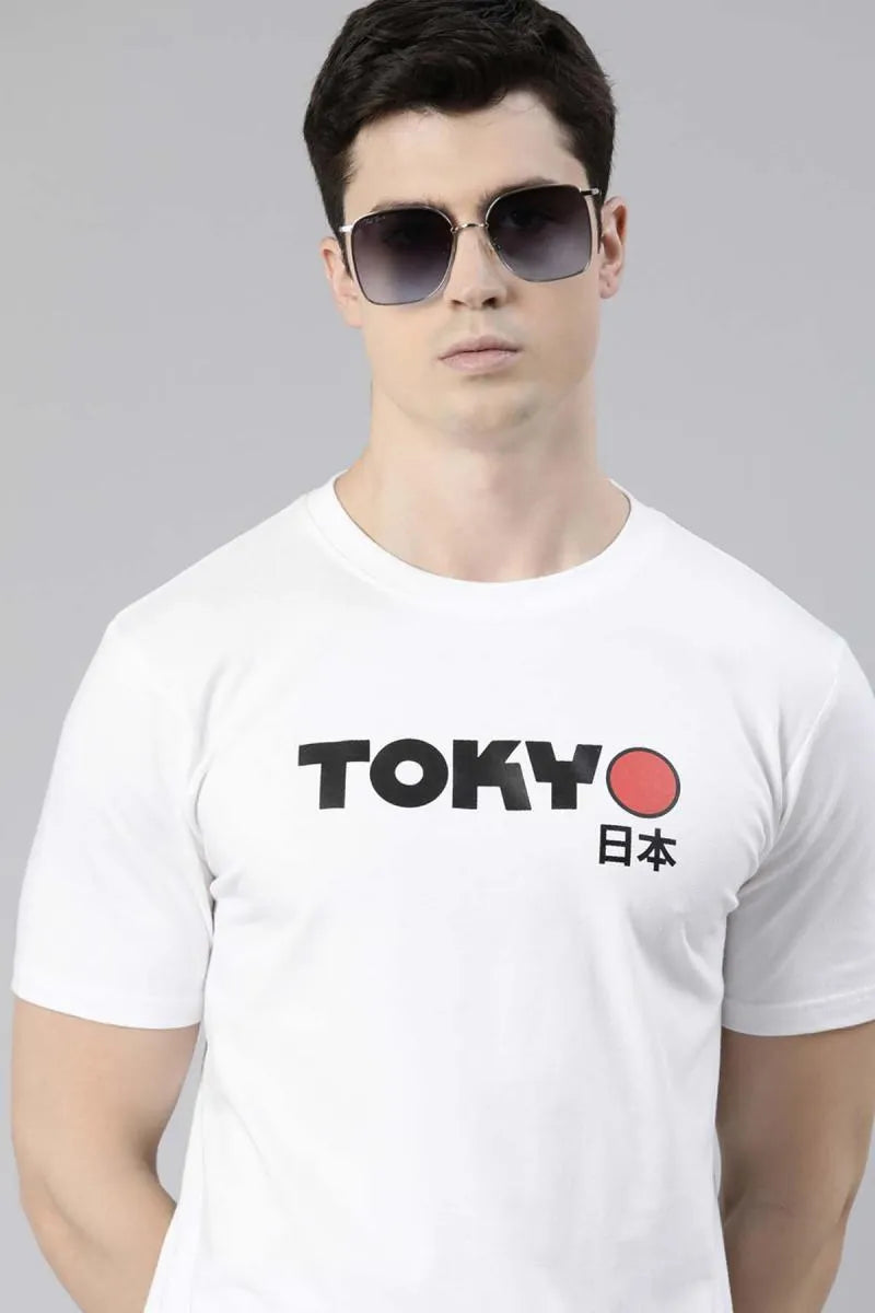 Graphic Printed Cotton T-shirt for Men