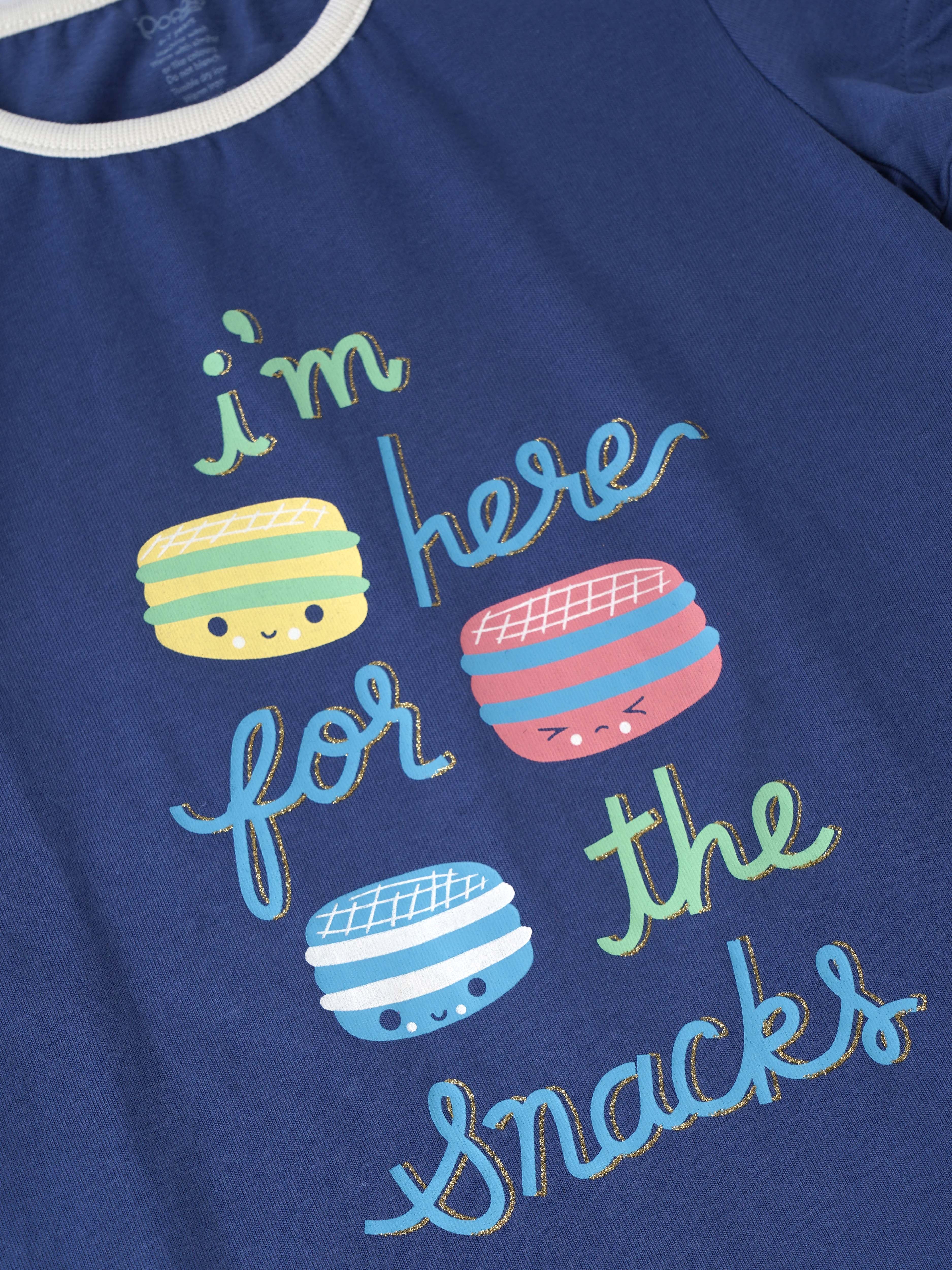 Popees Short Sleeve Front Printed (1–8 Years) Soft and Comfortable Top for Girls - Image 3