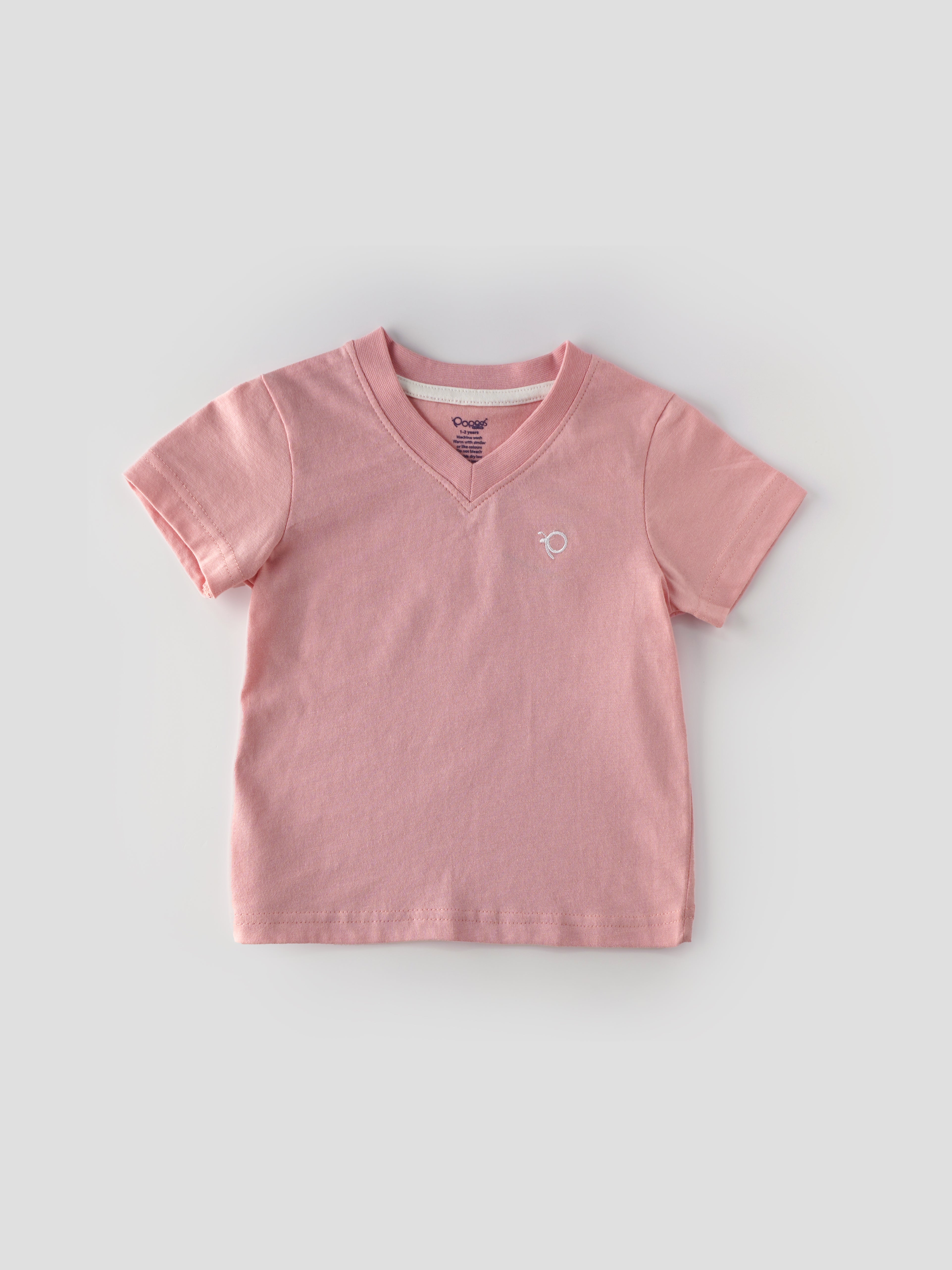 Popees Stylish V-Neck T-Shirt (1–8 Years) for Girls – Comfy & Fashionable - Image 1