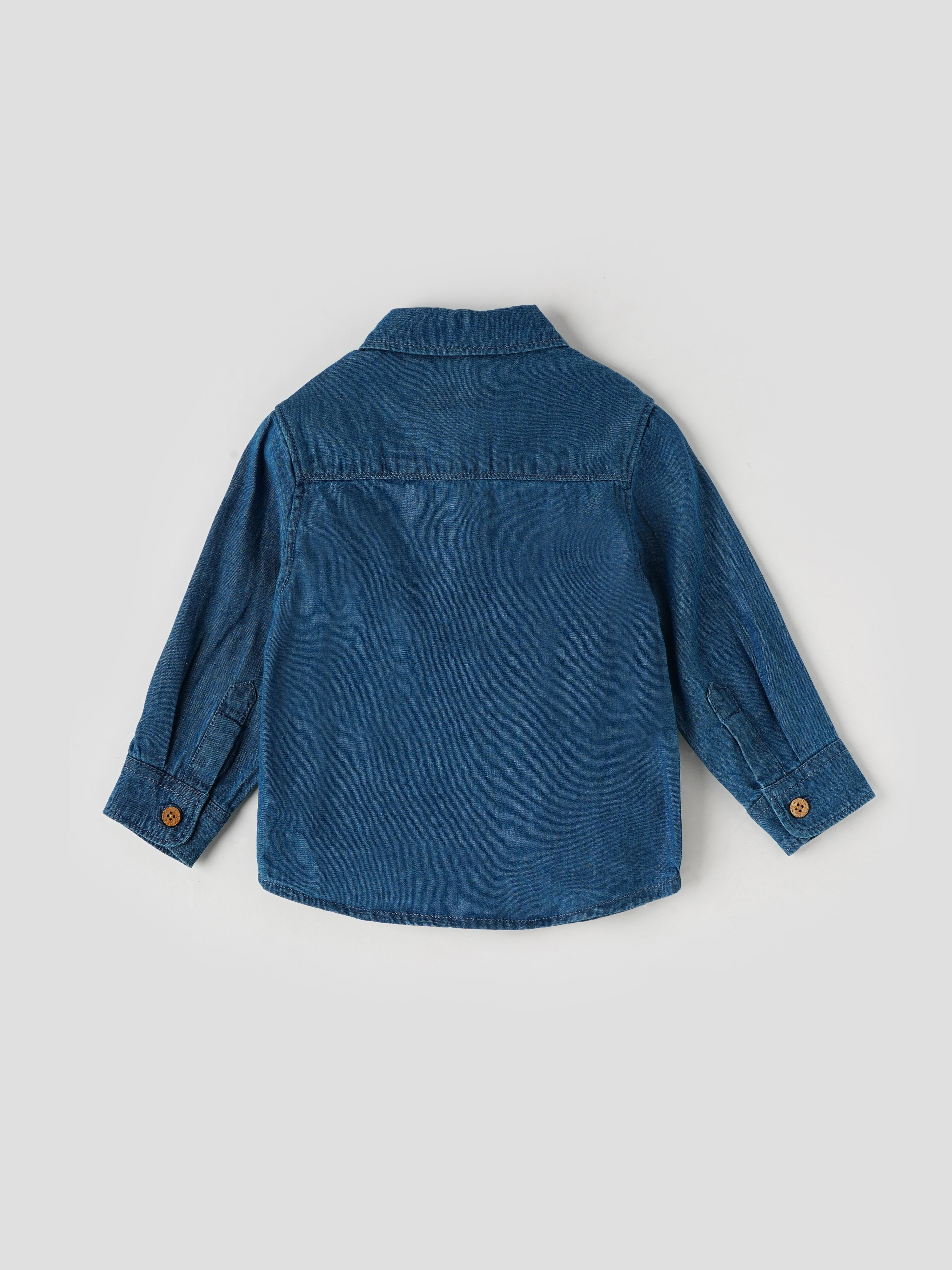 Popees Full-Sleeve Front Open Shirt (3–36 Months) for Boys - Image 2