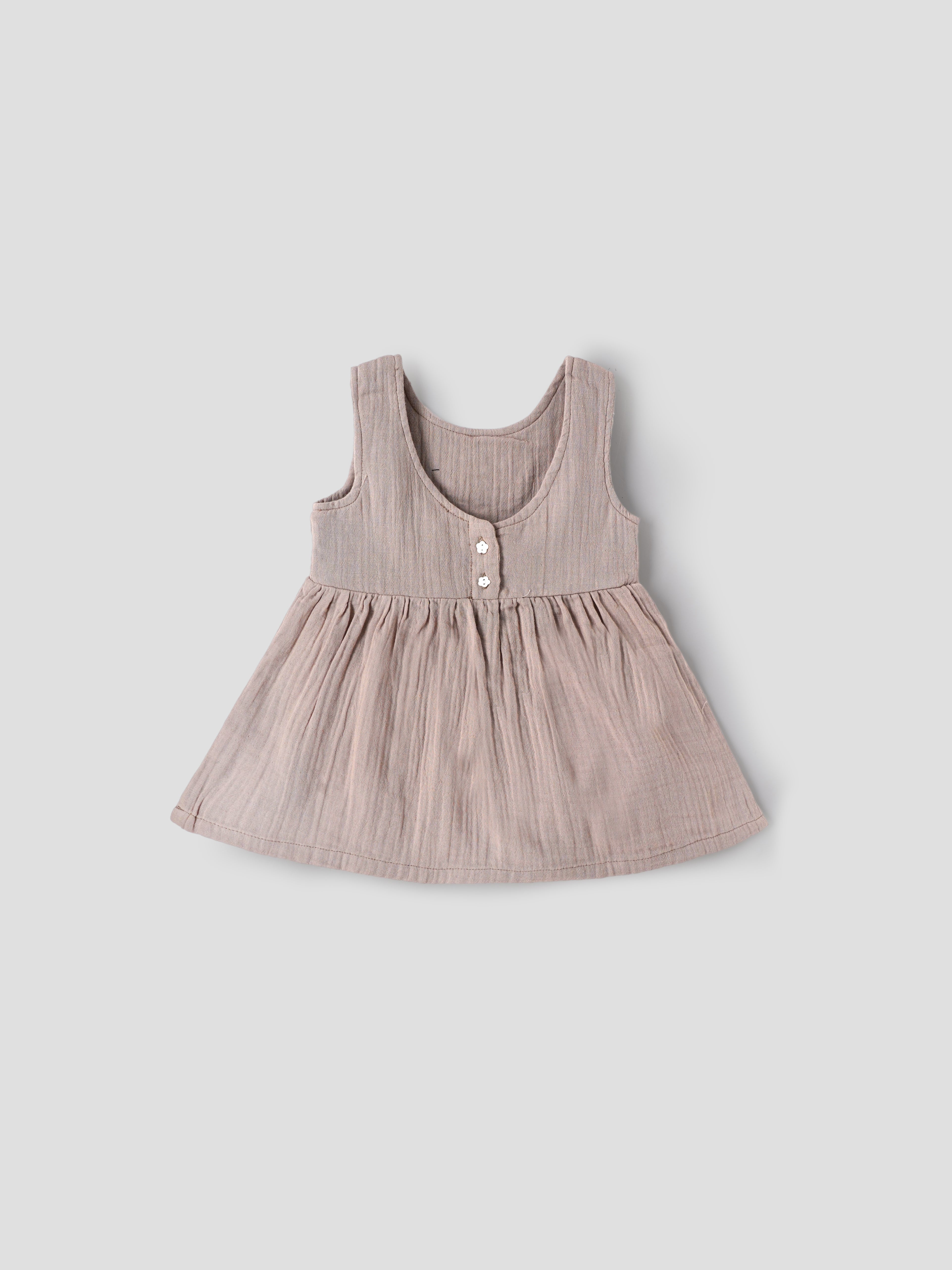 Popees Soft & Stylish Heart Print Sleeveless Dress (3–36 Months)for Baby Girls - Image 2