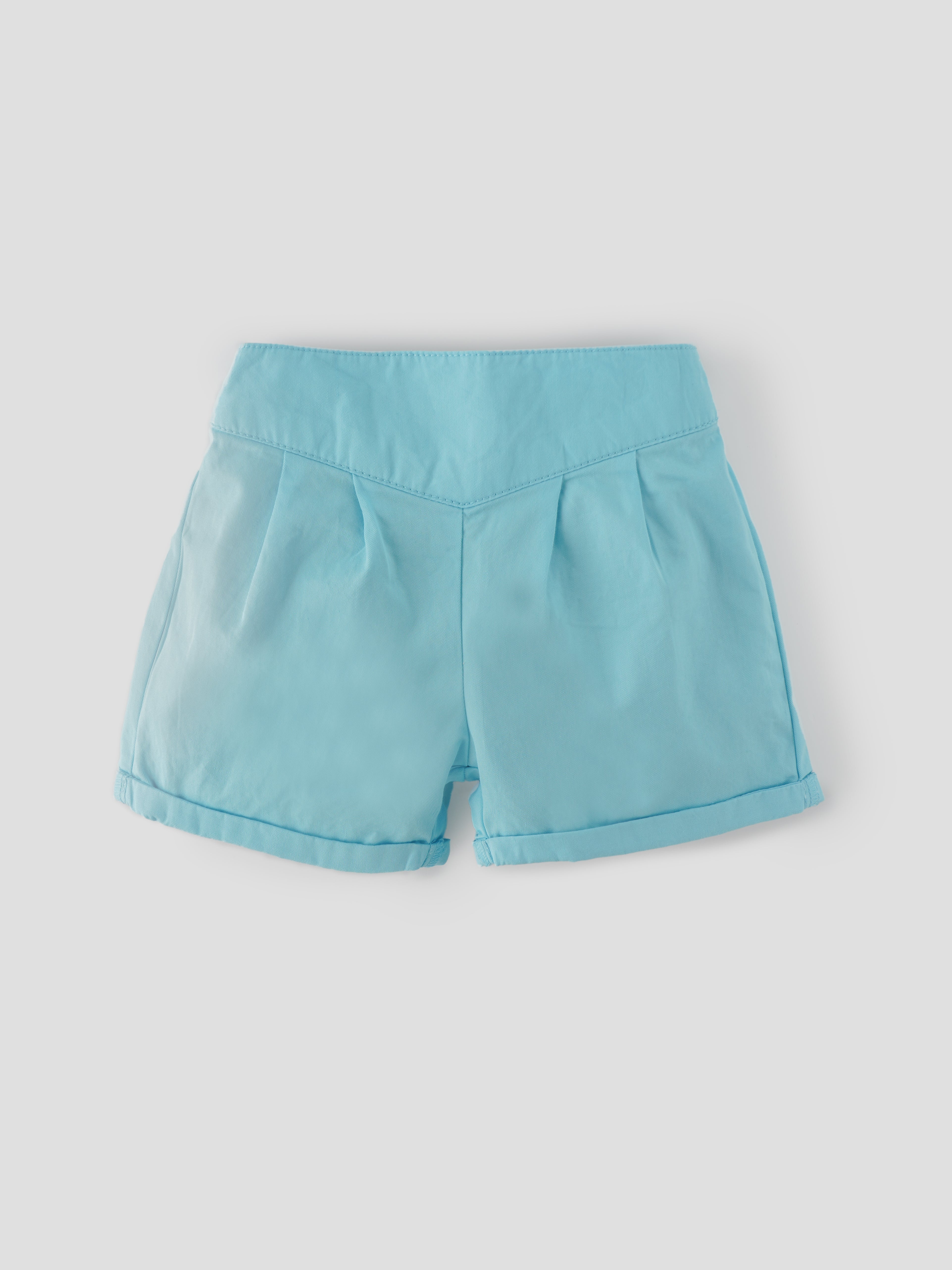 Popees Solid Elastic-Waist Shorts (3–36 Months) for Baby Girls - Image 1