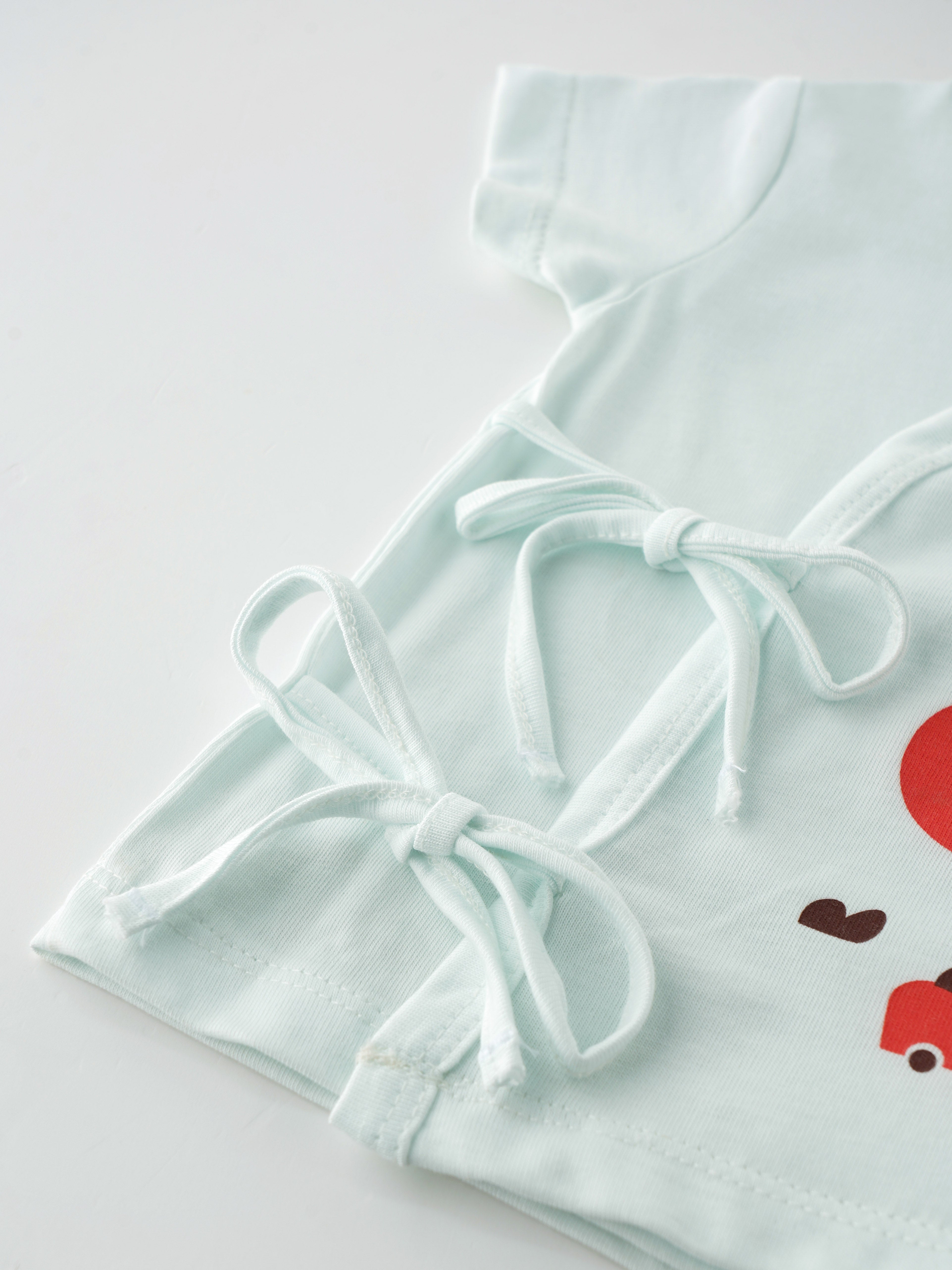 Popees Side Tie Jhabla Top (0–6 Months) for Newborn Girls - Image 3