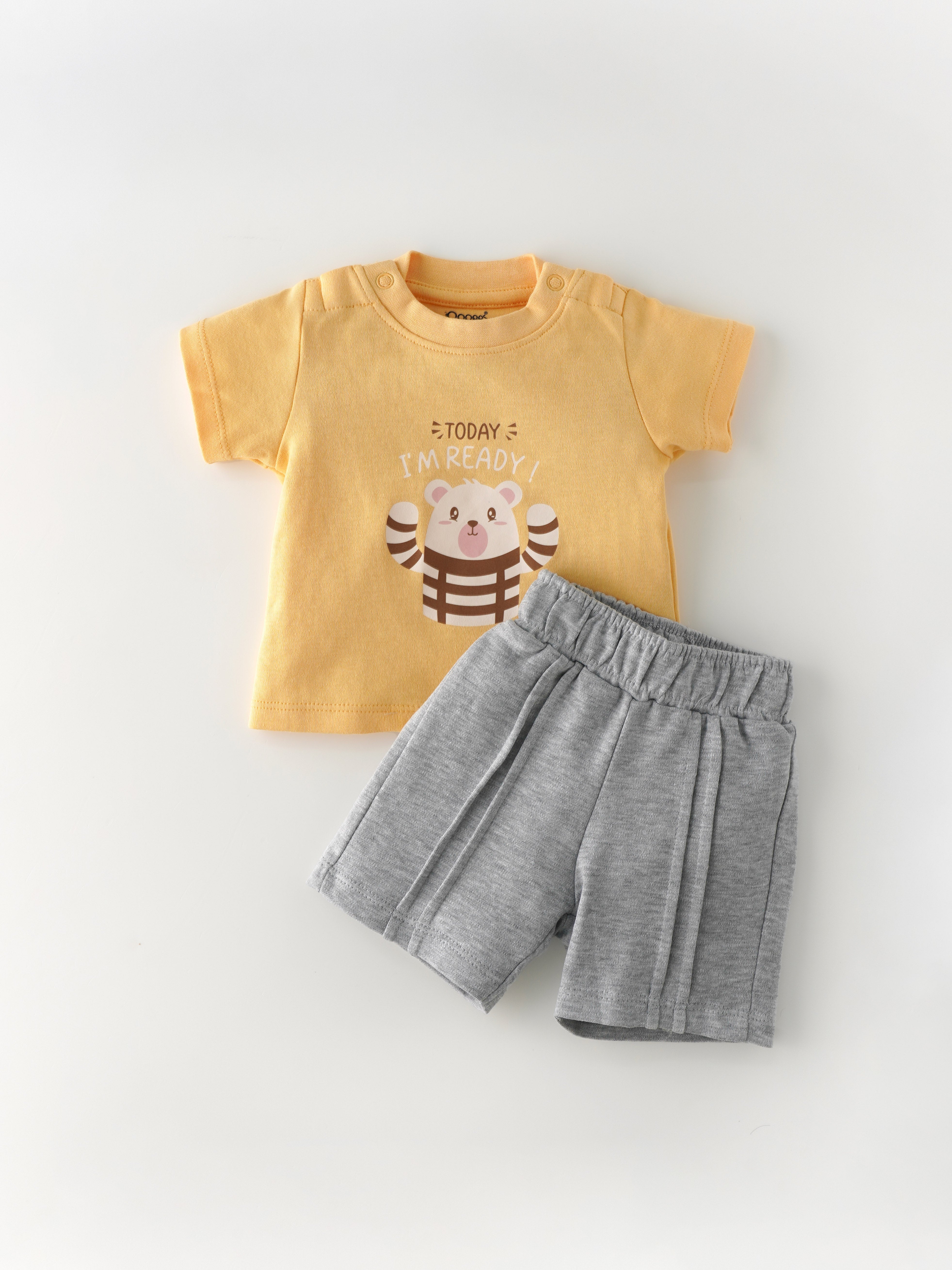 Popees Comfy & Skin-friendly Co-ord Set (0-9 Months) for Newborn Boys - Image 1