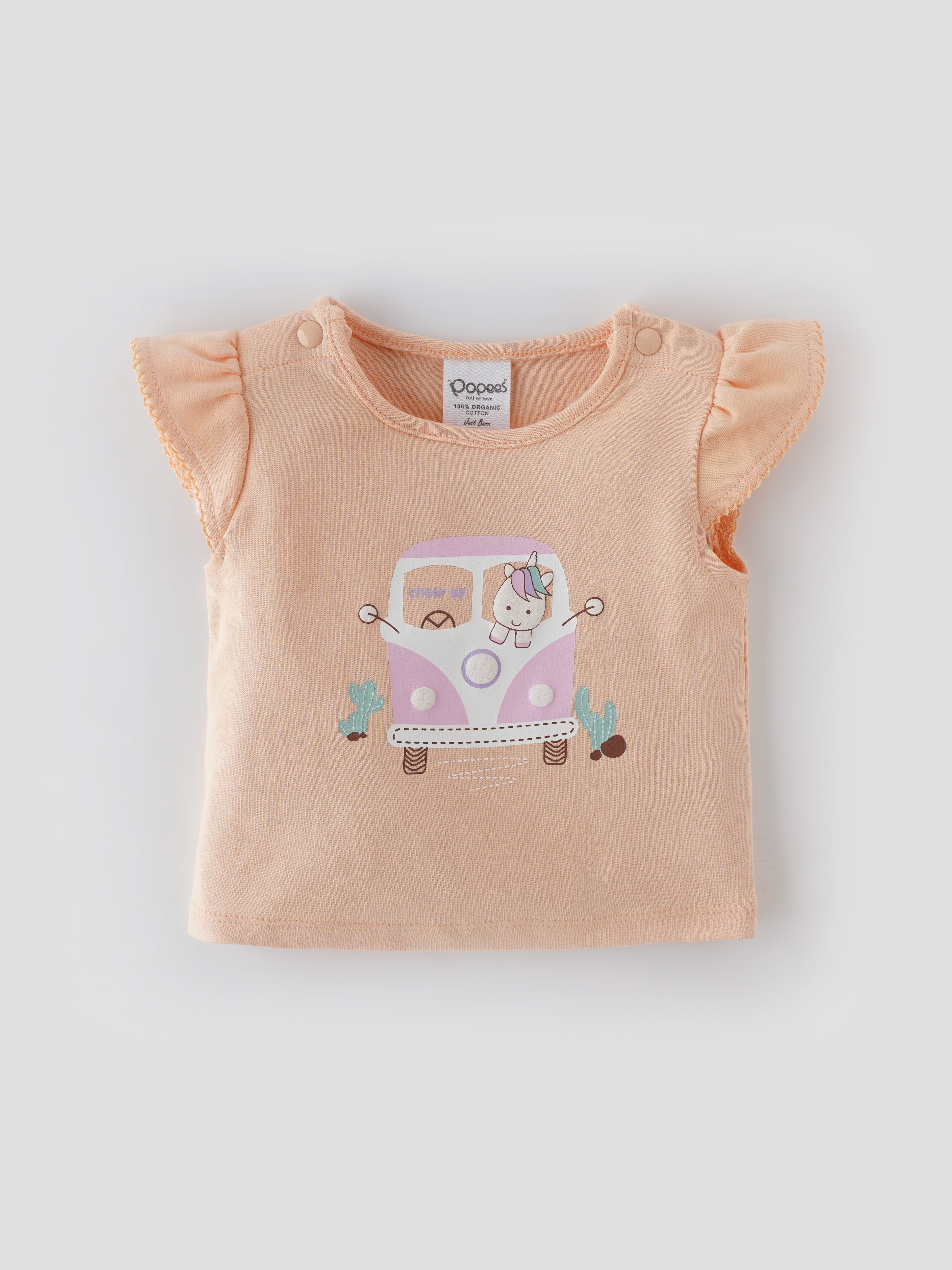 Chic & Skin-friendly Coordinated Set for Newborn Girls - Image 3
