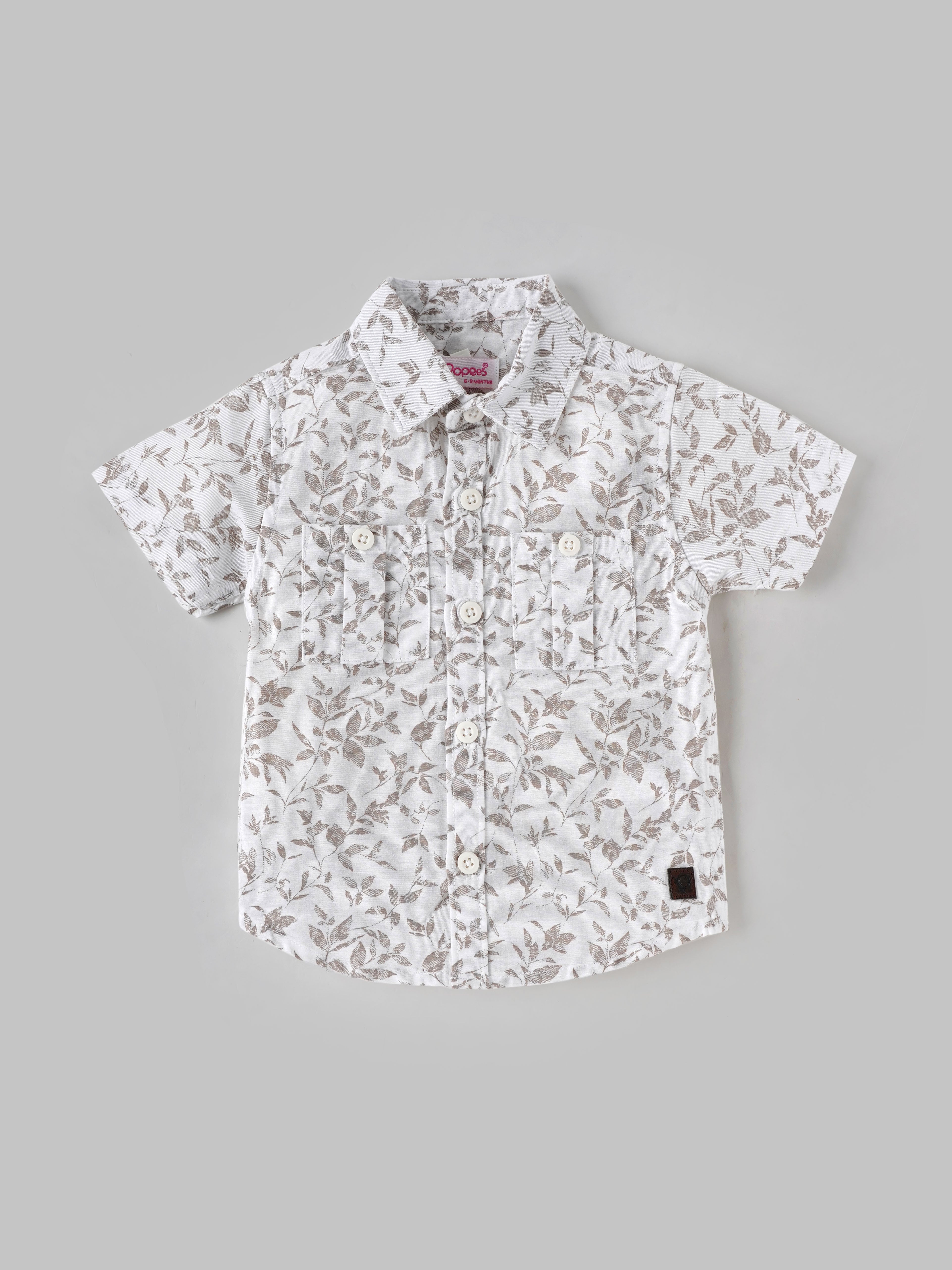 Popees Trendy All-Over Printed Half Sleeve Shirt (3-36 Months) for Boys - Image 1