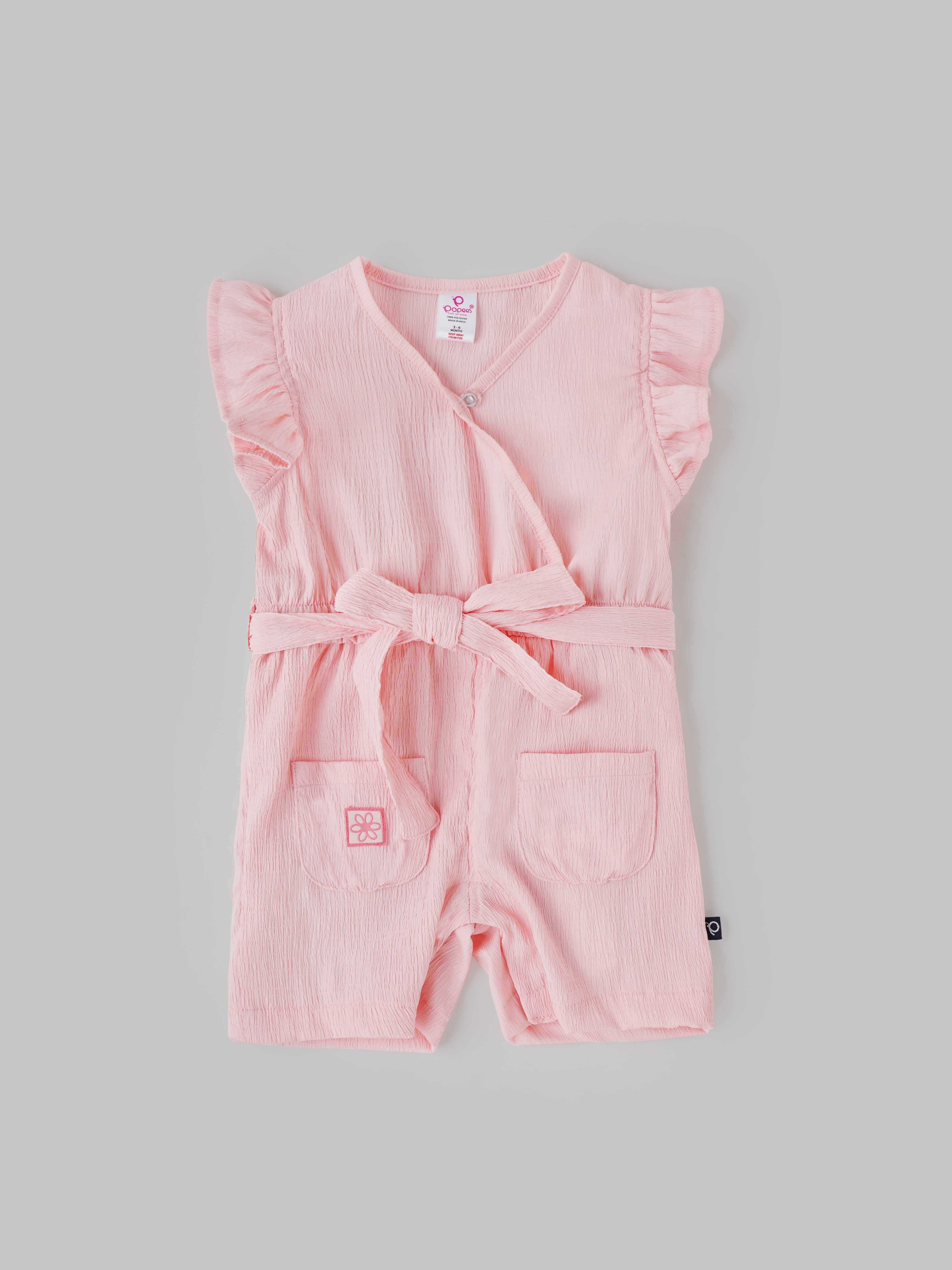 Popees Front-Open Jumpsuit for Baby Girls (3–18 Months) – Made with Skin-Friendly Fabric - Image 1
