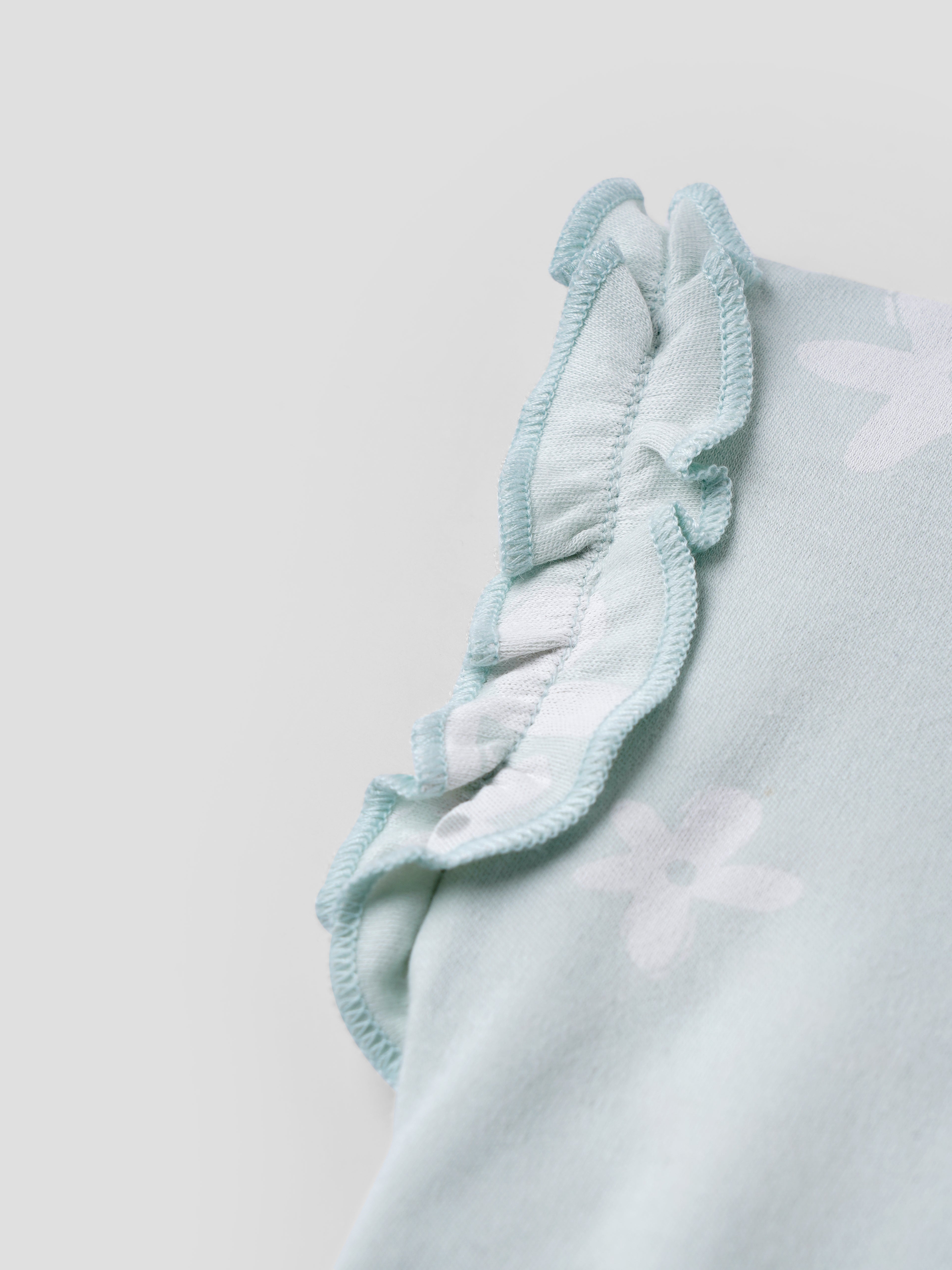 Popees Printed Short Sleeve (3–36 Months) Soft & Stretchy Top for Baby Girls - Image 3