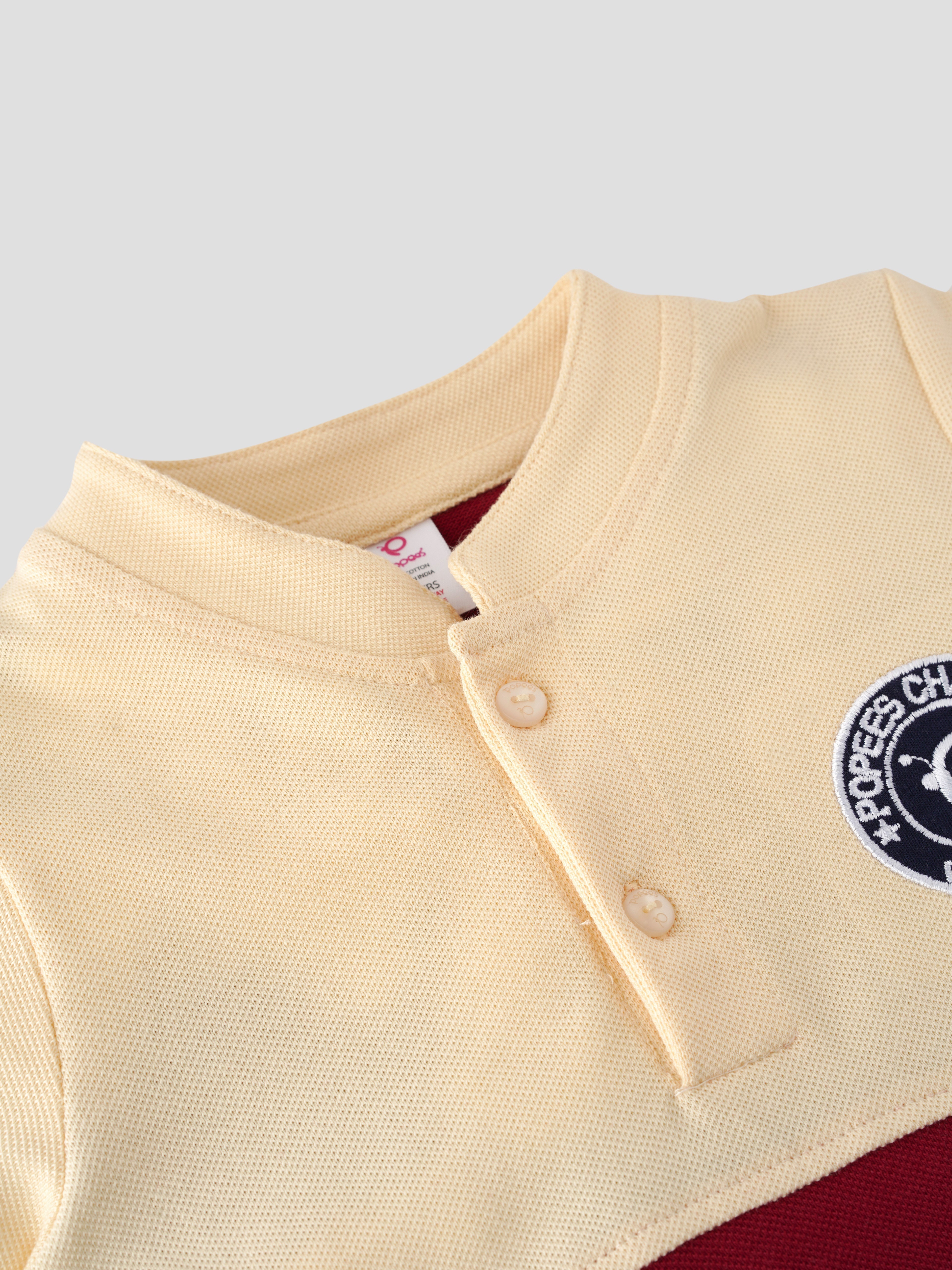Popees Stylish Half Sleeve Henley T-Shirt (1–8 Years) for Boys - Image 3