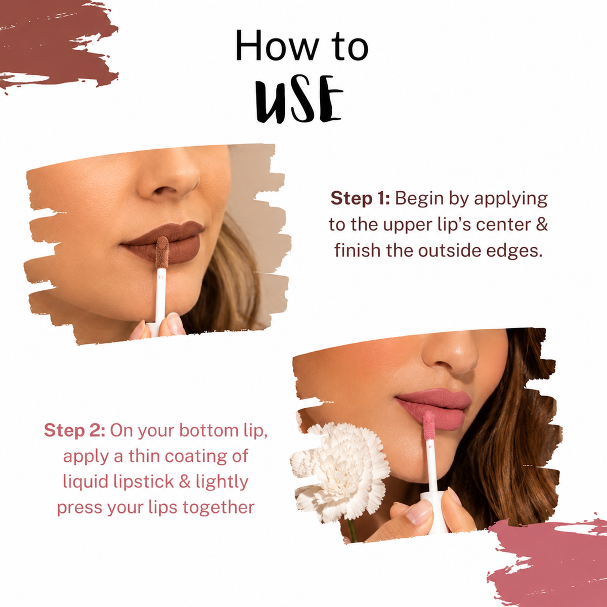 Love Earth Liquid Mousse Matte Lipstick - Mini Combo Pack of 3 (1.5 ml x 3)