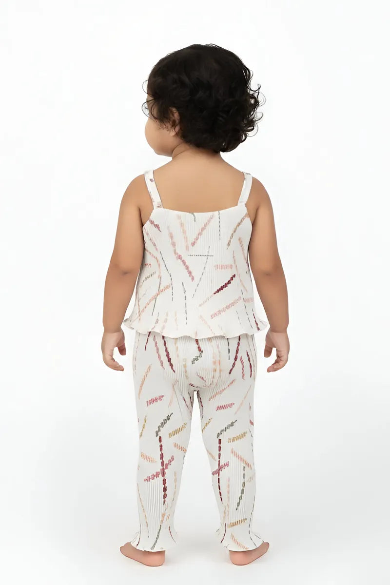 Baby Girl's Printed Jumpsuit - White - View 14
