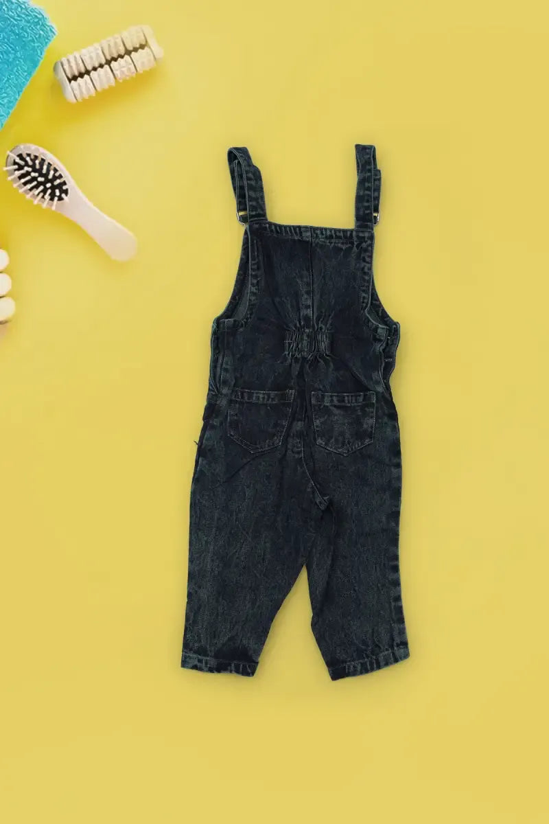 Corduroy T-Shirt with Dungaree for Just Born Girl (2-Piece Set) - Peach - View 10