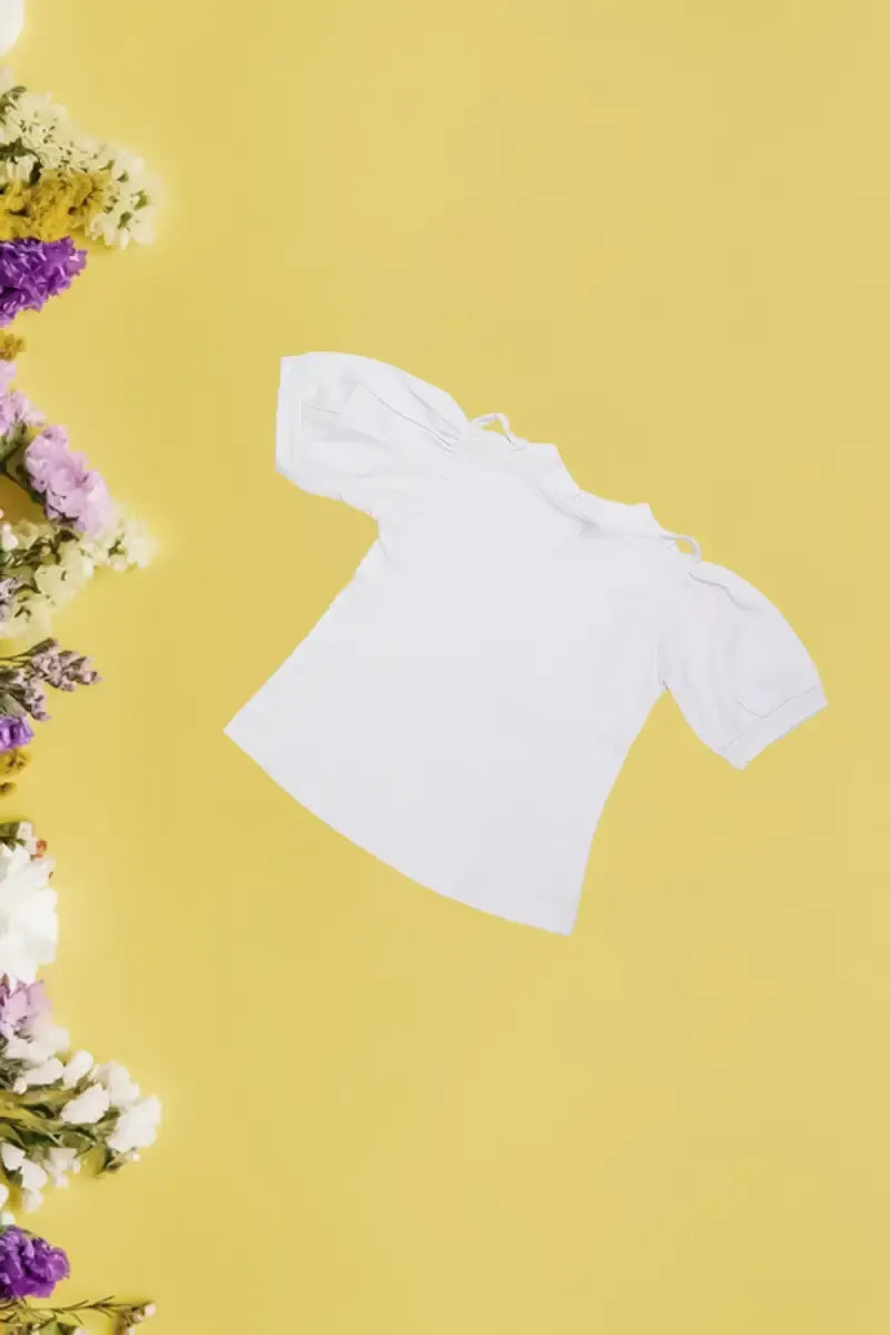 Just Born Girl's T-Shirt with Dungaree Set - Blue - View 10