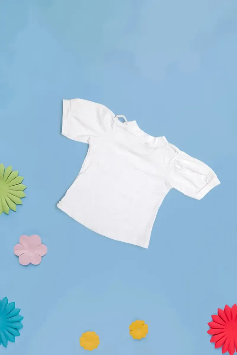 Just Born Girl's T-Shirt with Dungaree Set - Dark Blue - View 14