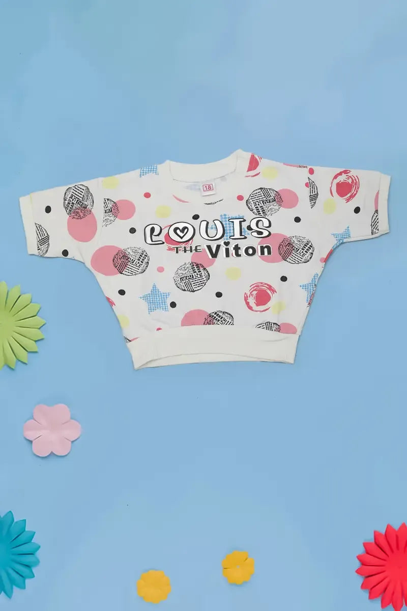 Just Born Baby Girl's Printed Top - Pink - View 4