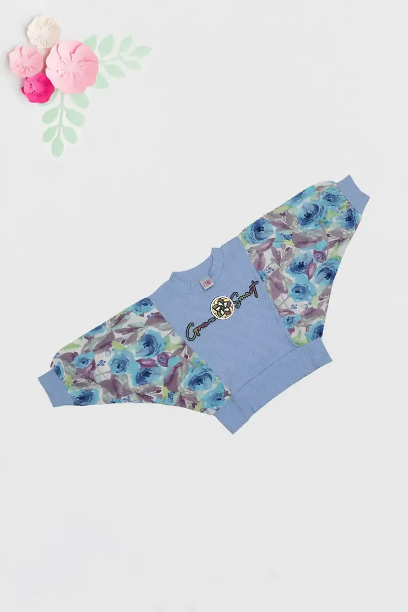 Baby Girl's Printed Top - Blue - View 4