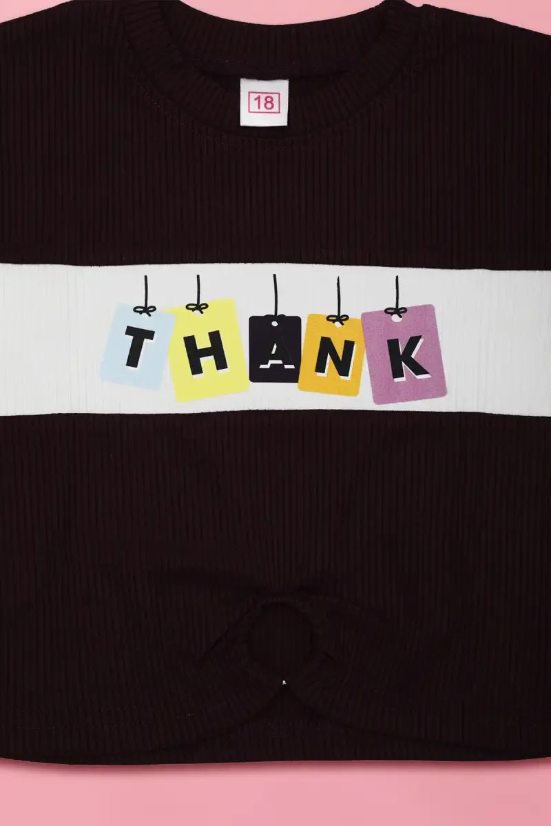 Baby Girl's Printed T-Shirt - Wine - View 5