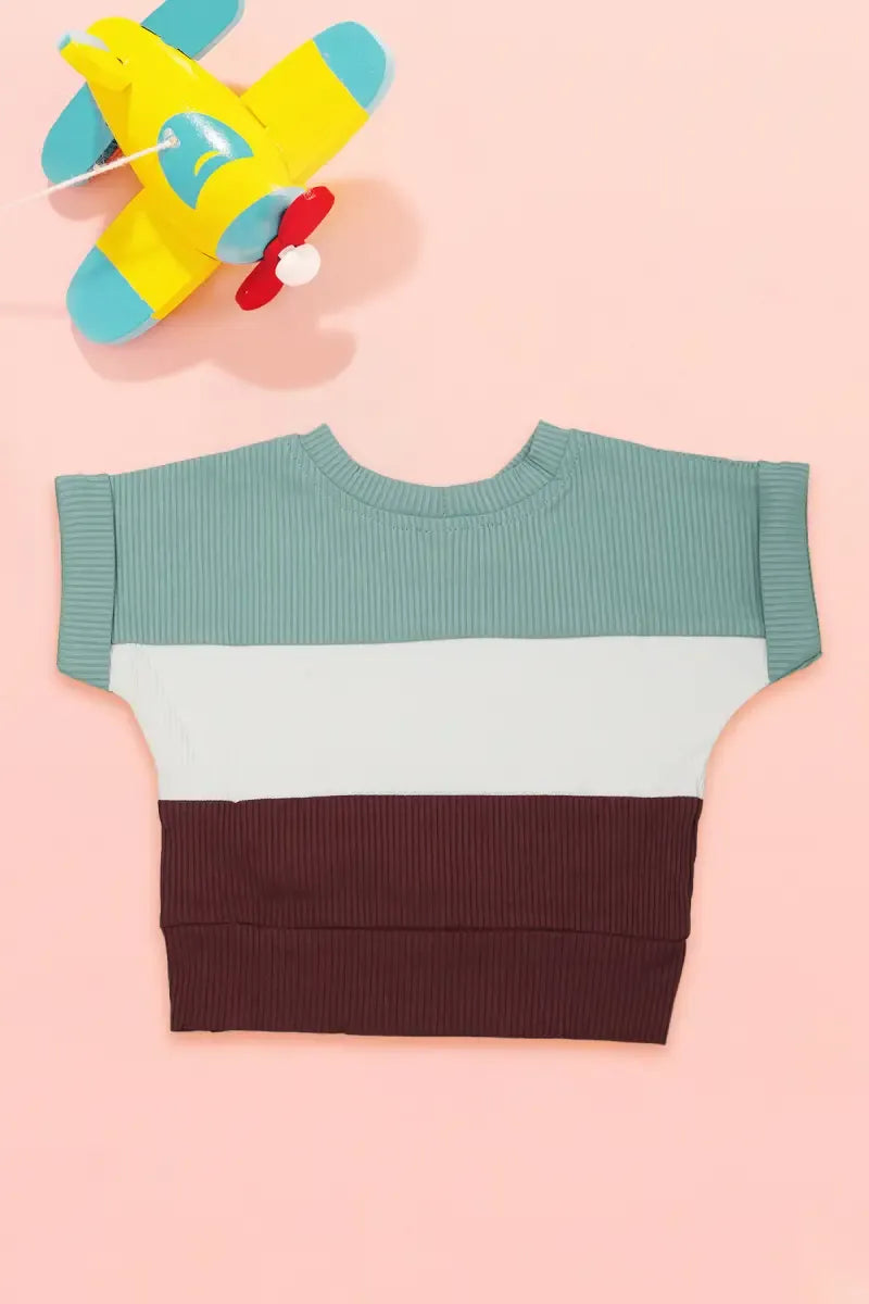 Corduroy Printed Top for Baby Girl - Grey & Mauve - View 5
