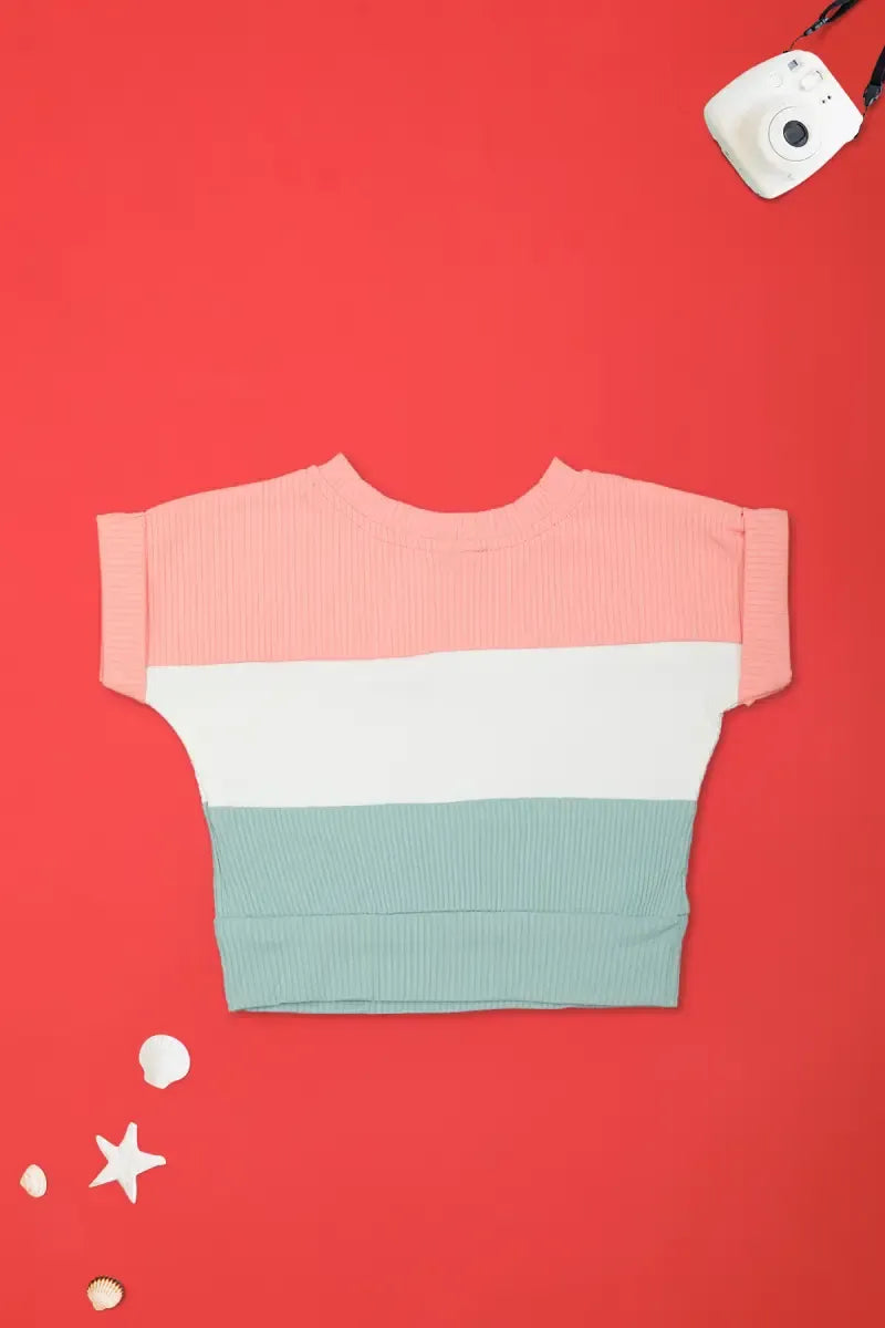 Corduroy Printed Top for Baby Girl - Peach & Grey - View 14