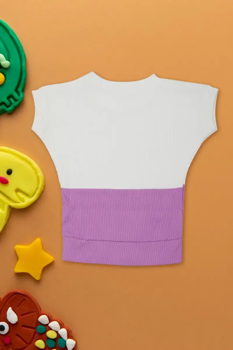 Baby Girl's Corduroy Printed Top - Lavender - View 14