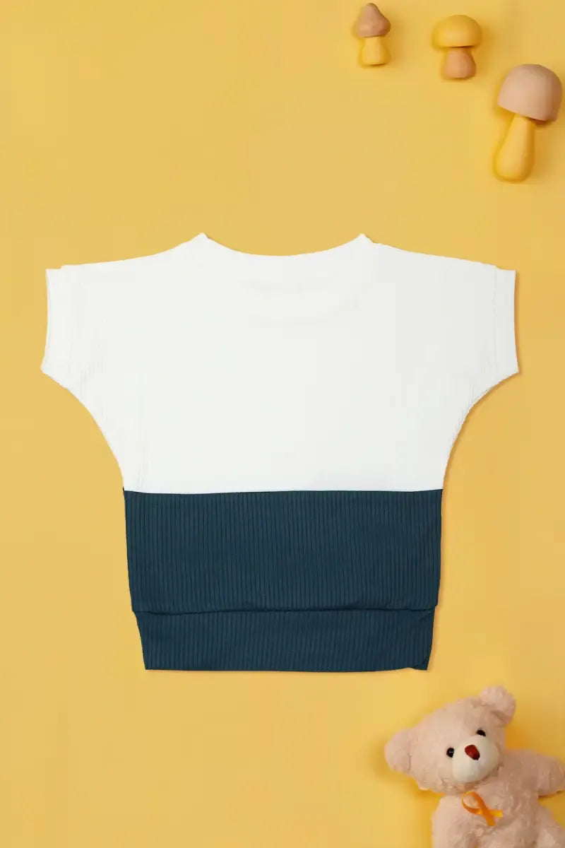 Baby Girl's Corduroy Printed Top - Teal - View 29
