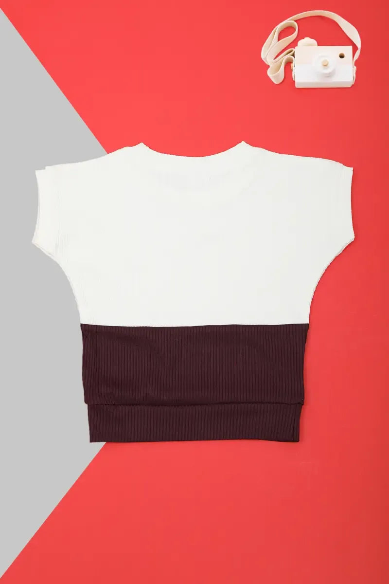 Baby Girl's Corduroy Printed Top - Wine - View 32