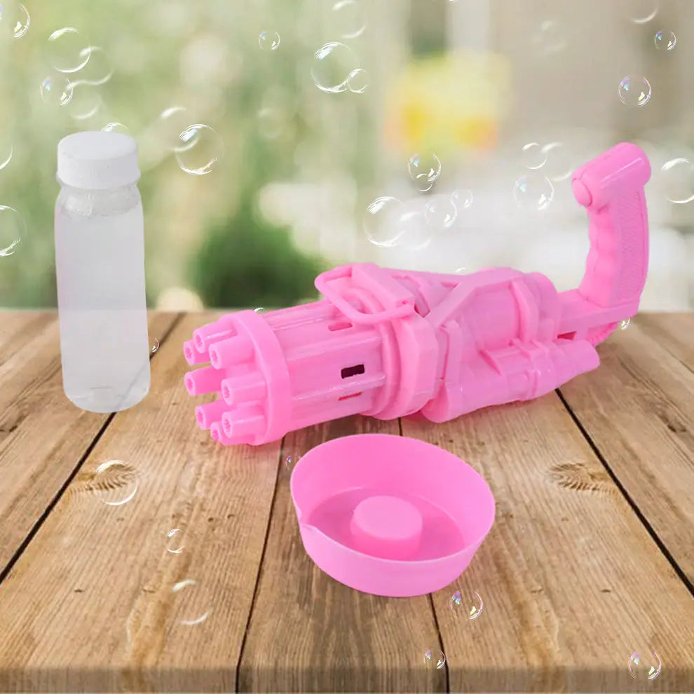 8-Hole Battery-Operated Bubble Gun – Fun Toy for Kids HP DD