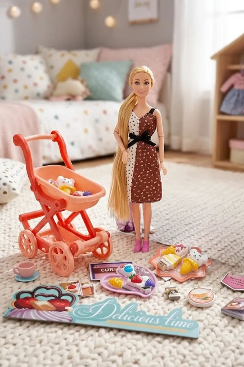 Kiddy Delicious Time Barbie Doll Set