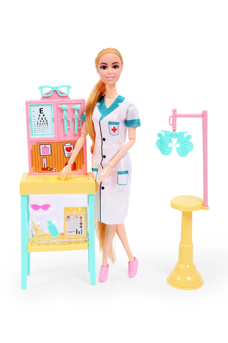 Kiddy Nurse's Style Barbie Doll Set