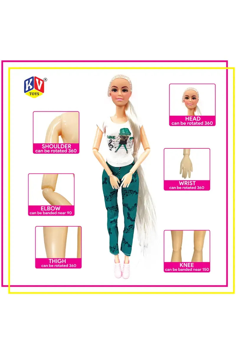 Alia Barbie Doll Set - Happy Pet Doll Set