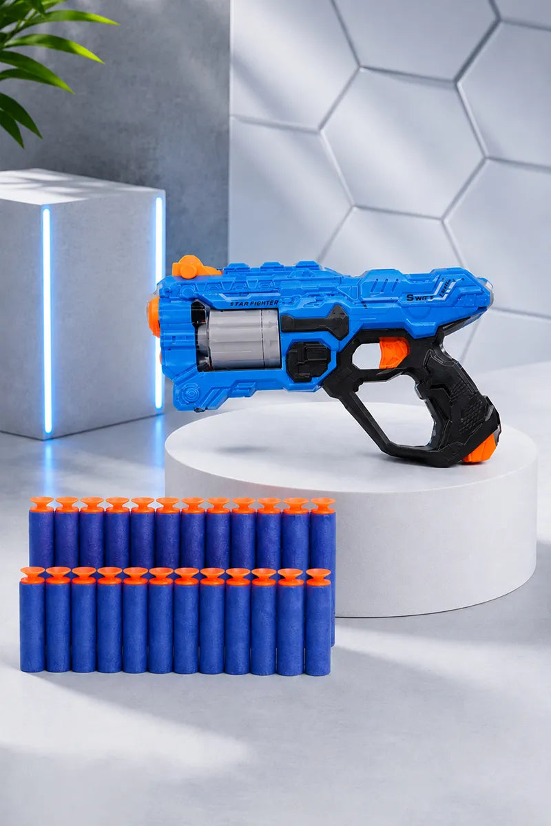 6-Dart Rotating Drum Soft Bullet Gun Toy