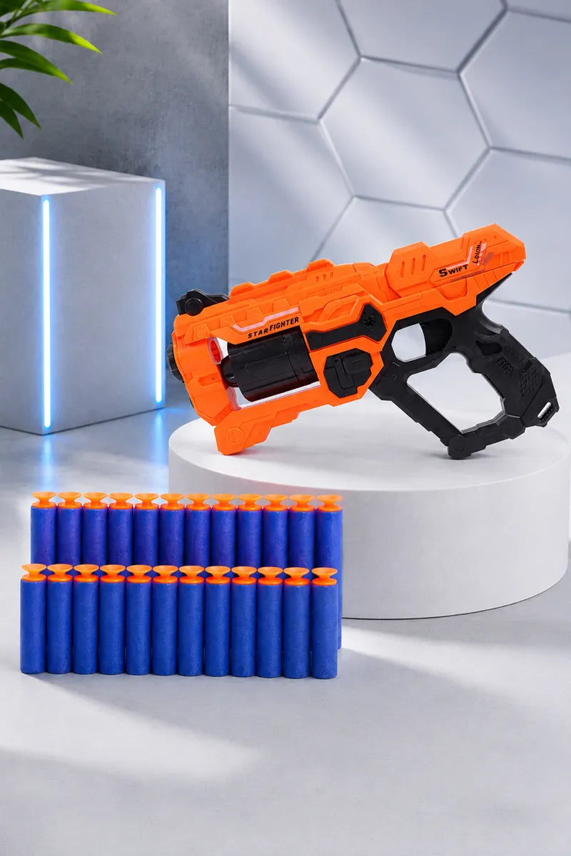 6-Dart Rotating Drum Soft Bullet Gun Toy