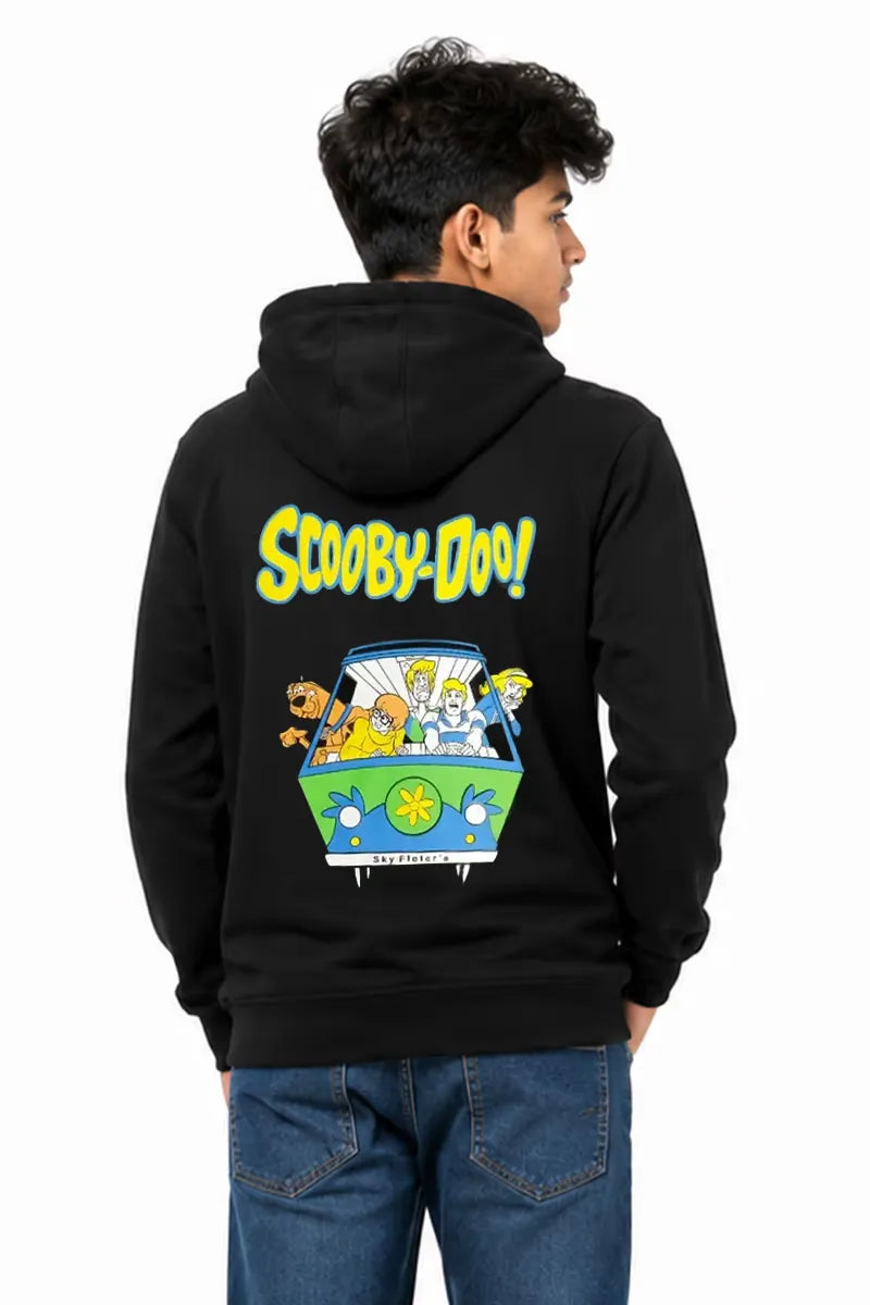 Printed Hoodie for Boy - Black - View 3