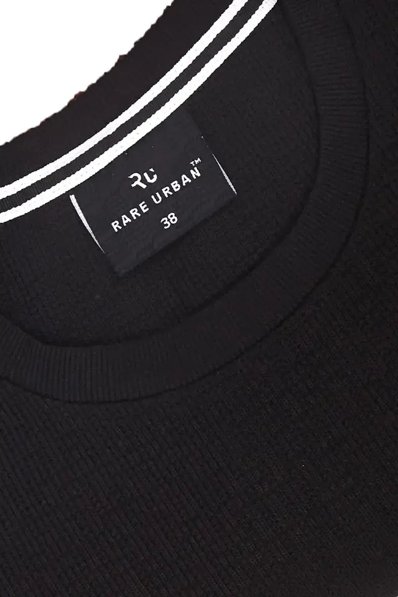 Cotton Blend Self Design Sweatshirts for Men