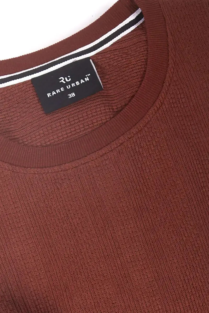 Cotton Blend Self Design Sweatshirts for Men