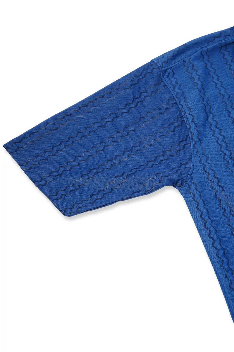 Polyester Striped Shirt for Men